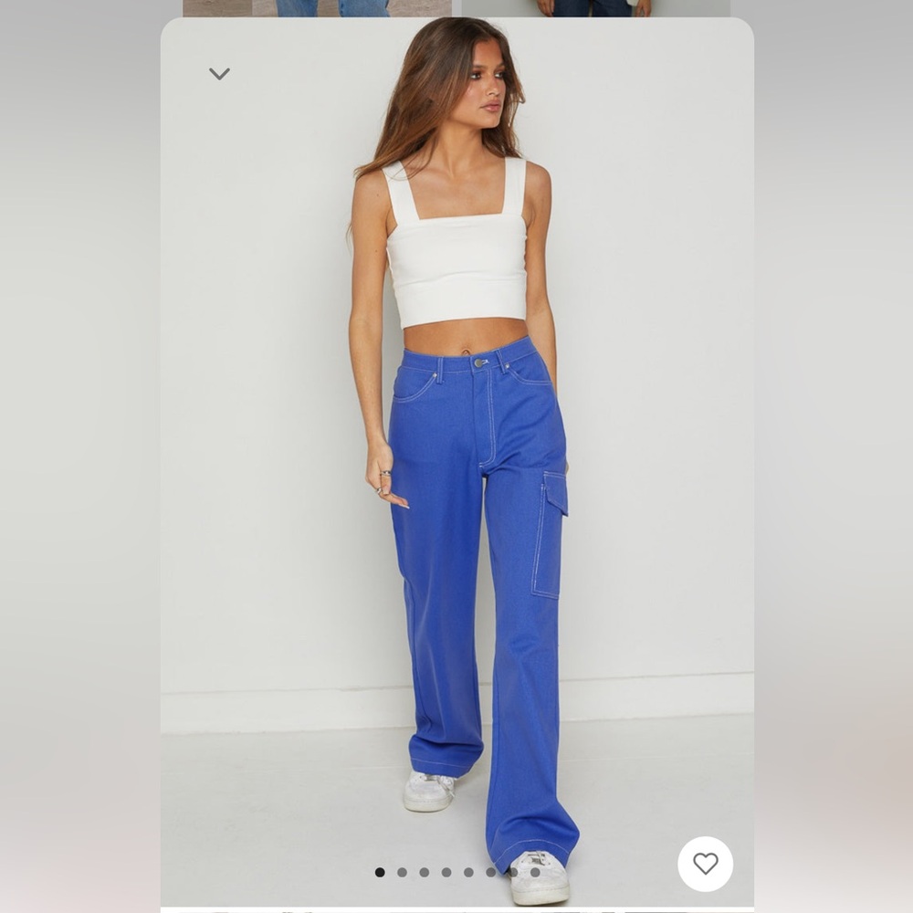 Blue cargo jeans